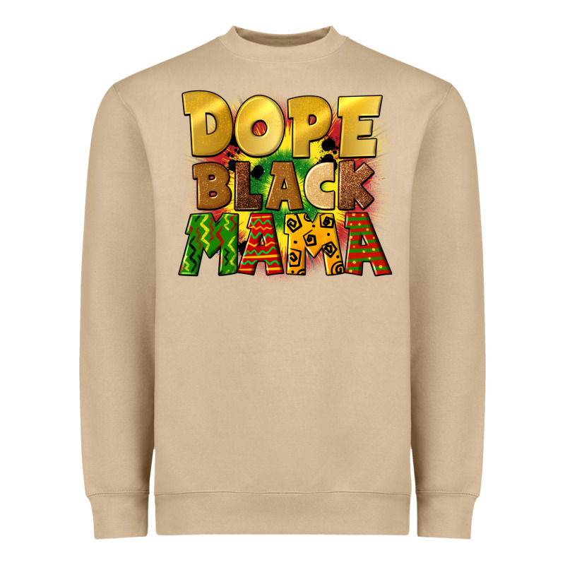 Dope Black Mama Juneteenth Heavyweight Sweatshirt by CowGirlArtShop | Teevron