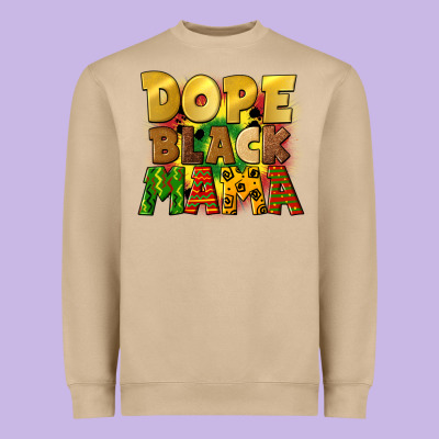 Dope Black Mama Juneteenth Heavyweight Sweatshirt Designed By Cowgirlartshop
