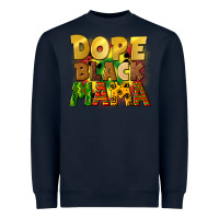 Navy dope black mama juneteenth Heavyweight Sweatshirt - CowGirlArtShop