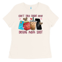 Bone can't talk right now doing mom shit Ladies Tee - MaliasSmallBusiness