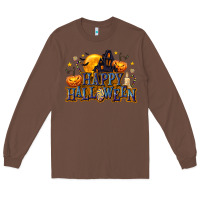 Chestnut Happy Halloween Long Sleeve Tee - texasbilliewilder