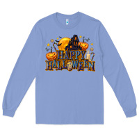 Colony Blue Happy Halloween Long Sleeve Tee - texasbilliewilder