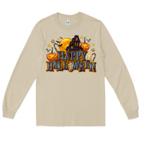 Mushroom Happy Halloween Long Sleeve Tee - texasbilliewilder
