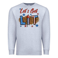 Heather Grey let's get lit 1 Premium Sweatshirt - BundleAndBundleShop