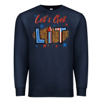 Navy let's get lit 1 Premium Sweatshirt - BundleAndBundleShop