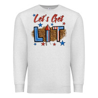 Oatmeal Heather let's get lit 1 Premium Sweatshirt - BundleAndBundleShop