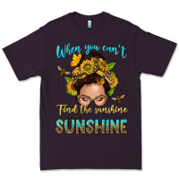 Plum when you cant find the sunshine be the sunshine me Premium Tee - NancyCooperArtShop