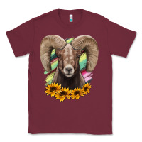 Burgundy Bighorn Sheep Classic Tee - RanaPortraitStore