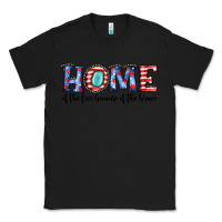 Black home of the because of the brave Classic Tee - JahusDesignShop