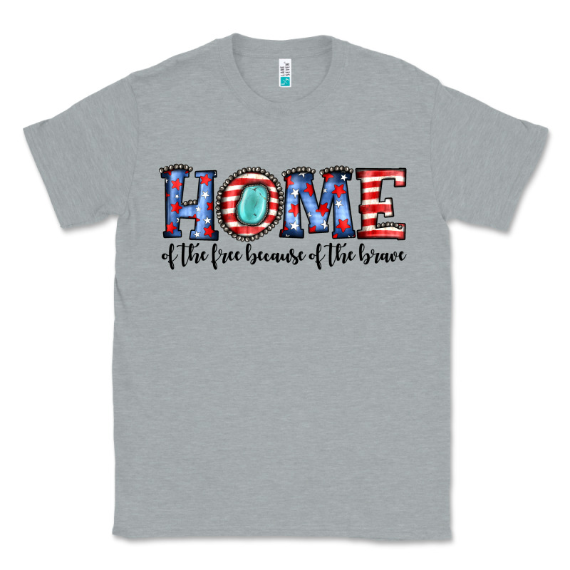 Home Of The Because Of The Brave Classic Tee by JahusDesignShop | Teevron