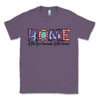 Lavender home of the because of the brave Classic Tee - JahusDesignShop