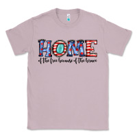 Lilac home of the because of the brave Classic Tee - JahusDesignShop