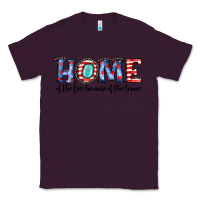 Plum home of the because of the brave Classic Tee - JahusDesignShop