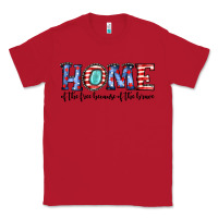Red home of the because of the brave Classic Tee - JahusDesignShop
