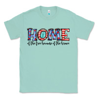 Seafoam home of the because of the brave Classic Tee - JahusDesignShop