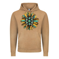 Vintage Camel Gemstone Sunflower Vintage Hoodie - RanaPortraitStore