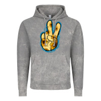Cloud Rock Yellow Glitter Sunflower Peace Sign Vintage Hoodie - Jasminsmagicworld