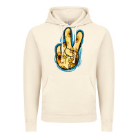 Vintage Artic Yellow Glitter Sunflower Peace Sign Vintage Hoodie - Jasminsmagicworld