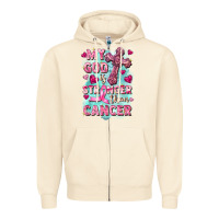 Sandshell My God is stronger than Cancer Zipper Hoodie - FaDigitalArtStudio