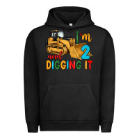 Pigment Black i'm 2 and digging it Urban Hoodie - Artiststas