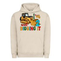 Pigment French Oak i'm 2 and digging it Urban Hoodie - Artiststas