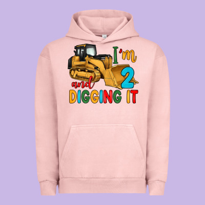 I'm 2 And Digging It Urban Hoodie Designed By Artiststas