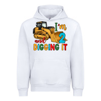 White i'm 2 and digging it Urban Hoodie - Artiststas