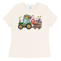 Bone mardi gras tractor Ladies Tee - MaliasSmallBusiness