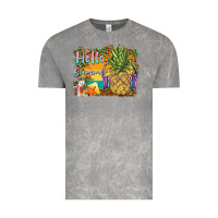 Cloud Rock hello summer pineapple Vintage Tee - BarkalooDesign
