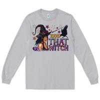 Moon Dust 100% That Witch Black Afro Witch Long Sleeve Tee - texasbilliewilder