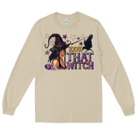 Mushroom 100% That Witch Black Afro Witch Long Sleeve Tee - texasbilliewilder