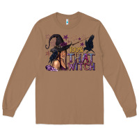 Toasted Coconut 100% That Witch Black Afro Witch Long Sleeve Tee - texasbilliewilder