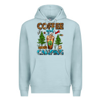 Blue Mist Coffee And Camping Frappe Premium Hoodie - FaDigitalArtStudio