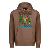 Chestnut Coffee And Camping Frappe Premium Hoodie - FaDigitalArtStudio
