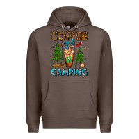 Coffee Coffee And Camping Frappe Premium Hoodie - FaDigitalArtStudio