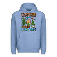 Colony Blue Coffee And Camping Frappe Premium Hoodie - FaDigitalArtStudio