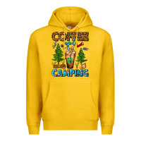 Lemon Coffee And Camping Frappe Premium Hoodie - FaDigitalArtStudio