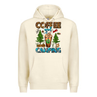 Sandshell Coffee And Camping Frappe Premium Hoodie - FaDigitalArtStudio