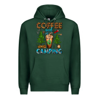 Sports Green Coffee And Camping Frappe Premium Hoodie - FaDigitalArtStudio