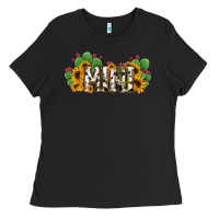 Black Cactus Cowhide Sunflower Mama and Mini Set Ladies Tee - Jasminsmagicworld