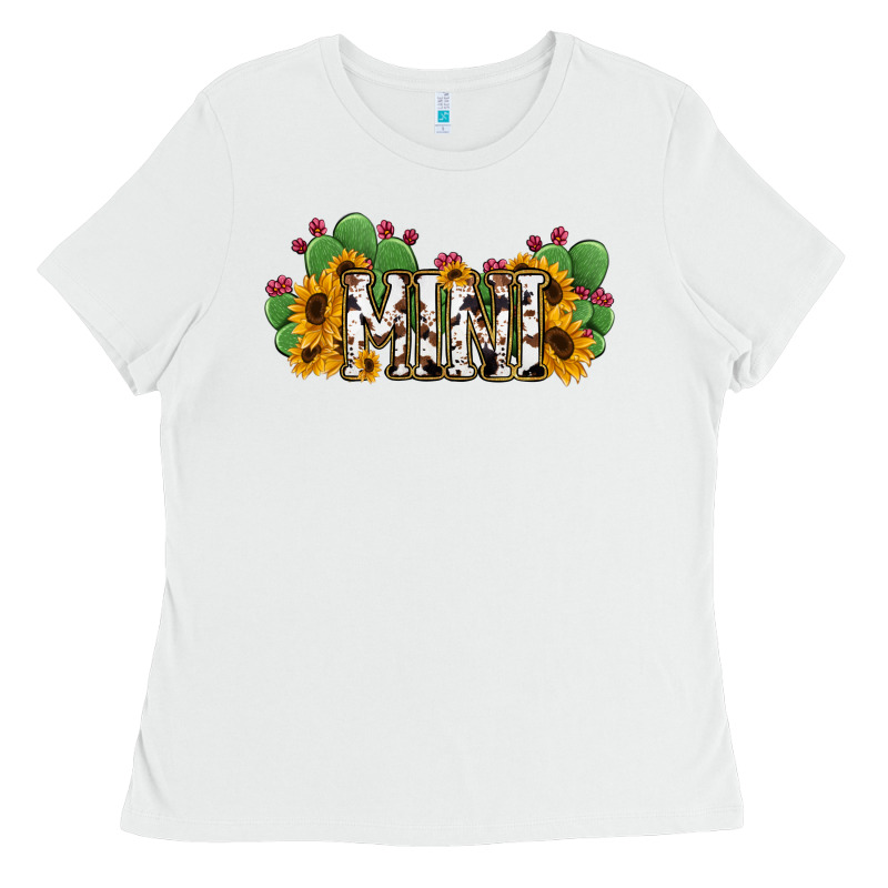 Cactus Cowhide Sunflower Mama And Mini Set Ladies Tee by Jasminsmagicworld | Teevron