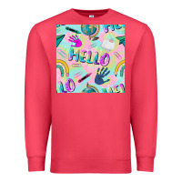 Cardinal hello kindergarten seamless pattern Premium Sweatshirt - BundleAndBundleShop
