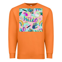 Carrot hello kindergarten seamless pattern Premium Sweatshirt - BundleAndBundleShop