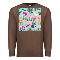 Hello Kindergarten Seamless Pattern Premium Sweatshirt | Teevron