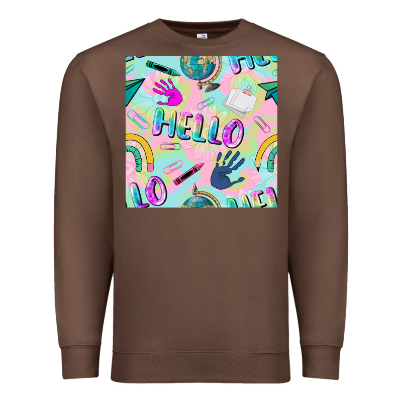 Hello Kindergarten Seamless Pattern Premium Sweatshirt by BundleAndBundleShop | Teevron