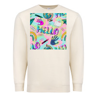 Sandshell hello kindergarten seamless pattern Premium Sweatshirt - BundleAndBundleShop