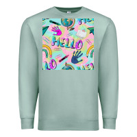 Seafoam hello kindergarten seamless pattern Premium Sweatshirt - BundleAndBundleShop