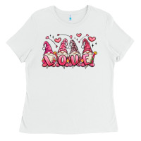 White love gnomes valentine's day Ladies Tee - MaliasSmallBusiness