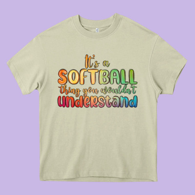 It S A Softball Thing You Wouldn T Understand Heavy Core Tee Designed By Maliassmallbusiness