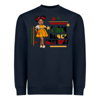 Navy i am black history black girl peekaboo juneteenth Heavyweight Sweatshirt - CowGirlArtShop